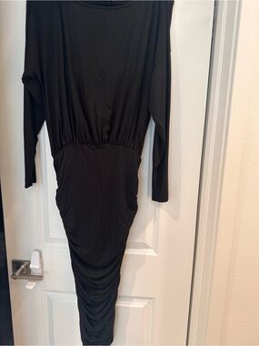 Jersey rouge dress